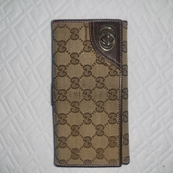 Gucci Britt GG Canvas Continental Long Wallet - Picture 1 of 12